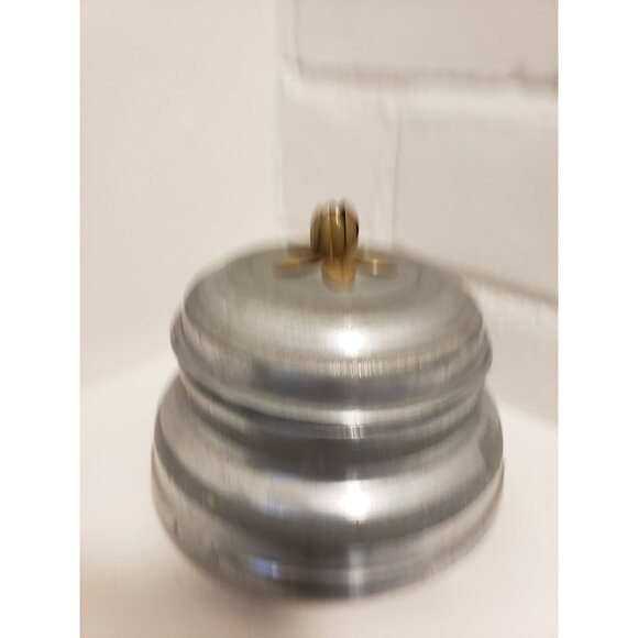 Musical Bell Powder Puff Box Vintage Metal Music Maker Vanity Decor - Picture 3 of 10